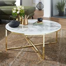 An couchtische werden andere anforderungen gestellt als an küchentische. Wohnling Couchtisch 80x36x80 Cm Mit Marmor Optik Weiss Wohnzimmertisch Mit Metall Gestell Sofatisch Rund Tisch Wohnzimmer Beistelltisch Kaufen Bei Skyport Gmbh