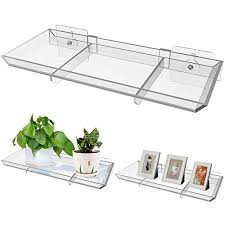 Gorgeous acrylic shelves on walls or in windows. Planta Flutuante Janela Prateleira 11 Polegadas Acrilico Bandeja De Plantas Com Fortes Ganchos Pegajoso Ebay