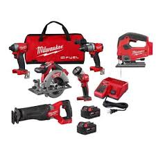 Hammer drill/driver and (2) 4.0 ah fatpack batteries. Power Tool Combo Kits Power Tools The Home Depot