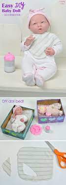 Easy No Sew Baby Doll Bibs And Diy Doll Bed Mommy Scene Baby Girl Diy Baby Doll Accessories Diy Baby Doll Accessories