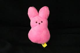 6 Easter Peeps Marshmallow Candy Pink Bunny Rabbit Plain Plush Mini Stuffed Toy Easter Peeps Pink Candy Marshmallow Bunny