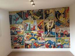 Comic Book Wallpaper Marvel Room Marvel Bedroom Superhero Room