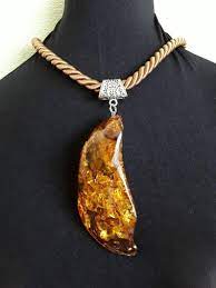 Large Baltic Amber Stone Necklace For Women Yellow Amber Etsy In 2021 Beautiful Necklaces Amber Jewelry Stone Necklace