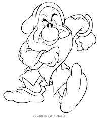 Snow White And The Seven Dwarfs Coloring Pages Printable Disney Grumpy Disney Coloring Pages Coloring Pages Snow White Coloring Pages