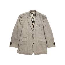 Edgar Pomeroy Handmade Cashmere/Silk Houndstooth 44R...