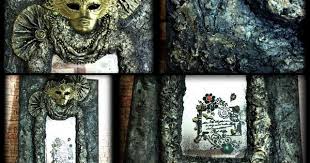 Sculptural Painting Venedik Maske Antik Tas Ayna 3d Stone Antique Mirror Venetian Mask Diy Craft Dekupaj Art Gothic Mas Sanat Duvar Dekorasyonu Aynalar