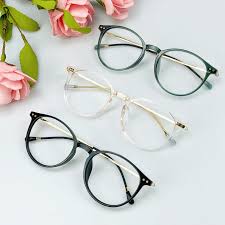 Unisex Full Frame Mixed Material Eyeglasses Eyeglasses Glasses Eyeglass Stores