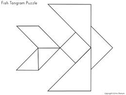 Use five tangram pieces to make a triangle. Tangram Puzzles Ocean By Erin Thomson S Primary Printables Tpt