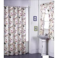 Did you scroll all this way to get facts about bathroom shower curtain sets? Garden Flowers Shower Curtain Set And Window Set Overstock 7511217