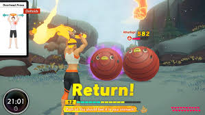 In adventure mode, defeat enemies. Nintendo Switch Ring Fit Adventure By Nintendo