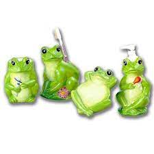 See more ideas about frog bathroom, frog, frog decor. Amazon Com Frogs Bathroom Bath Accessories Set Soo Cute New Home Kitchen Frog Decor Frog Bathroom Bath Accessories Set