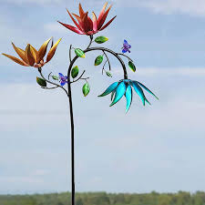 Check spelling or type a new query. Buy Bukezh Large Metal Wind Spinner With Three Spinning Flowers And Butterflies Windmill For Yard And Garden Outdoor Art Decoration A Online In Vietnam B0968777kz