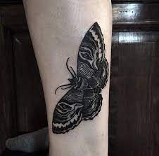 Moth Tattoo By Robert Ashby House Of Thieves Birmingham Uk Moth Tattoo Tattoos Black Ink Tattoos