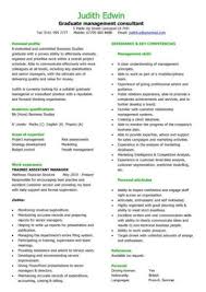 Writing a convincing resume as a college student can be a tough task. Graduate Cv Template Student Jobs Graduate Jobs Career Curriculum Vitae Qualifications