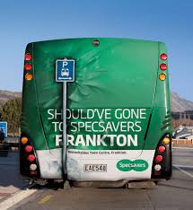 Me Show Should Ve Gone To Specsavers Frankton Specsavers Bus Advertising Funny Commercial Ads Clever Advertising