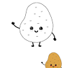 This potato coloring book is perfect for anyone that loves this root vegetable and want to escape the troubles of everyday life by coloring their problems away. 1