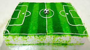 So i normally prefer a easy cake.recently i started exploring different designs of kids birthday cake and trying to do that at home. How To Make A Football Pitch Cake Soccer Theme Cake Football Pitch Theme Cake Football Theme Youtube