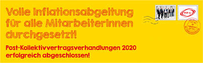 Post Kollektivvertragsverhandlungen 2020 Erfolgreich Abgeschlossen Gewerkschaft Der Post Und Fernmelde Bediensteten In its recently concluded term. post kollektivvertragsverhandlungen