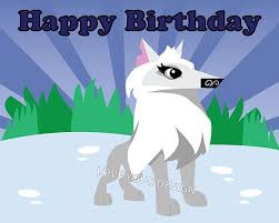 Animal Jam Arctic Wolf Pin The Tail On The Wolf Birthday Game Instant Download Animal Jam Animal Birthday Party 9th Birthday Parties