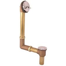 Bathtub pop up drain assembly. Gerber Part 0041806 Gerber Brass Pop Up Drain Tub Drain Assembly In Chrome Waste Overflow Kits Home Depot Pro
