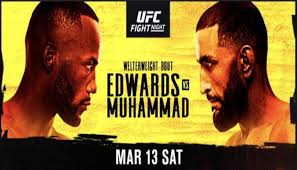 Find the latest ufc event schedule, watch information, fight cards, start times, and broadcast details. Ufc Vegas 21 Ufc Fight Night Edwards Vs Muhammad When And Where To Watch In Usa Marca