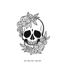 Free Free 194 Flower Skull Svg SVG PNG EPS DXF File
