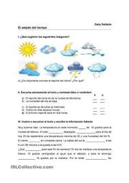 El Estado Del Tiempo Ensenanza De La Geografia Actividades De Comprension Actividades De Geografia