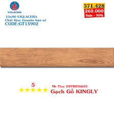 Gạch giả gỗ Viglacera 15x90 GT15902 | Gạch thanh Gỗ Viglacera