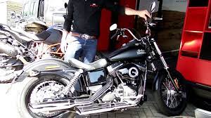 Testmotor Nl Jekill Hyde Exhaust Harley Davidson Dyna Street Bob Youtube