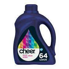 They are my go to detergents for clean, fresh smelling clothes. Cheer Fresh Clean Scent 64 Loads Liquid Laundry Detergent 100 Fl Oz Walmart Com Walmart Com