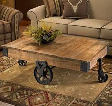 Rustic Coffee Table With Wheels Rustic Coffee Tables Rustic Living Room Furniture Coffee Table With Wheels