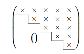 Upper Triangular Matrix With Big Zero In Lower Triangular Tex Latex Stack Exchange