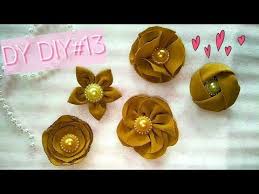 Bunga mawar menjadi salah satu jenis bunga yang populer. Dy Diy 13 Lima Bunga Kain Dengan Pola Lingkaran How To Make Simple Flowers From Fabric Youtube Bunga Kain Kain Bunga