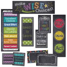 chalk it up behavior clip chart mini bulletin board set