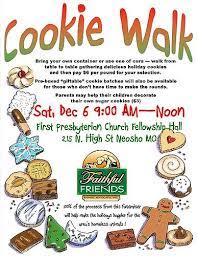 Cookie Walk To Benefit Faithful Friends Fundraiser Ideas School Pta Fundraising Pto Fundraiser