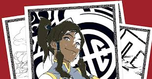 Avatar korra what about to color this nice picture of korra, a gifted and powerful bender! The Legend Of Korra Coloring Pack Nickelodeon Parents