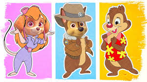 We have collected 33+ chip and dale coloring page images of various designs for you to color. Paw Patrol As Chip And Dale Rescue Rangers Fun Coloring Pages Videos For Kids Youtube