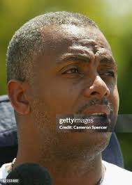 Coordinator of the junior cricket program Peter Cooley, indigenous... News  Photo