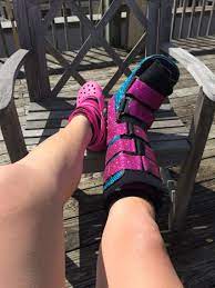 Glitter Walking Boot Cast Walking Boots Medical Boot Boots Diy
