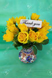 Thank You Note And Yellow Roses Stock Photo Picture And Royalty Free Image Image 19087024
