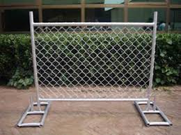 Whether a vinyl pool fence, viny. Chain Link Portable Fence Easy To Install And Remove