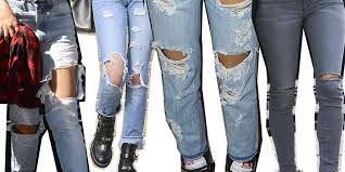 The holes are about an inch and a half below my knees. 15 Struggles Only Girls Who Wear Jeans With Ripped Knees Understand
