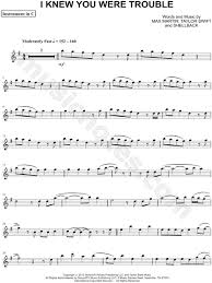 I Knew You Were Trouble When You Walked In Gif Taylor Swift I Knew You Were Trouble C Instrument Sheet Music Flute Violin Oboe Or Recorder In E Minor Download Print Sheet Music Oboe Violin