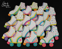 Roller Skate Cookies Roller Skate Birthday Party Skate Birthday Party Roller Skate Birthday