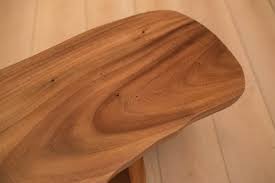 Kudos to the salk sound team doing the finishing work. Vintage Live Edge Monkey Pod Bench Mid Century Maddist