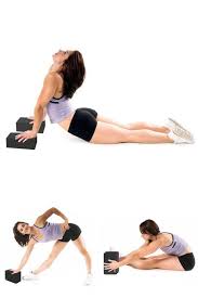 Yoga Blocks Gym Exercise Bricks Strong Firm Light Foam Supports 2 Set Pack Black Yogablocks Yoga Block What Is Yoga Exercise