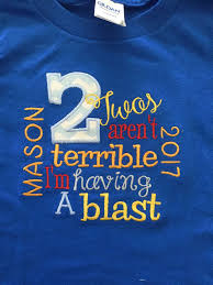 2nd Birthday Birthday Present Gift For 2 Year Old Boy Terrible Two S Two Year Old Age 2 2nd Birthday Gifts Etsy In 2020 Birthday Boy Shirts Second Birthday Boys Birthday Themes For Boys