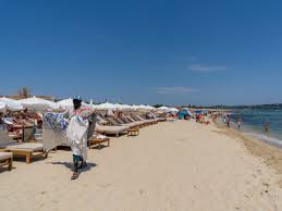 The garden is typically mediterranean with cypress trees, pines, cactus, mimosas and flowers. Pampelonne Beach A Sandy Beach On The French Riviera