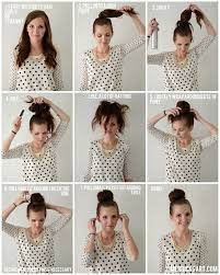 Style Sewing For The Everyday Girl Giant Fluffy Bun Tutorial Hair Styles Long Hair Styles Thick Hair Styles