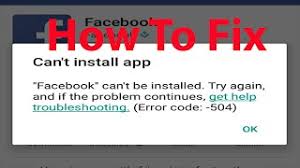 Prevent websites, isp, and other parties from. Fix Can T Install Facebook App On Android Error Code 504 Youtube